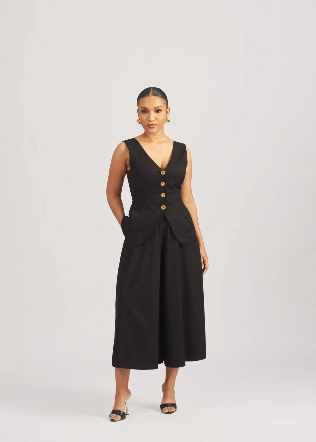 M.O.T The Label Co-Ord Set Black / 6 Asma Cotton Set