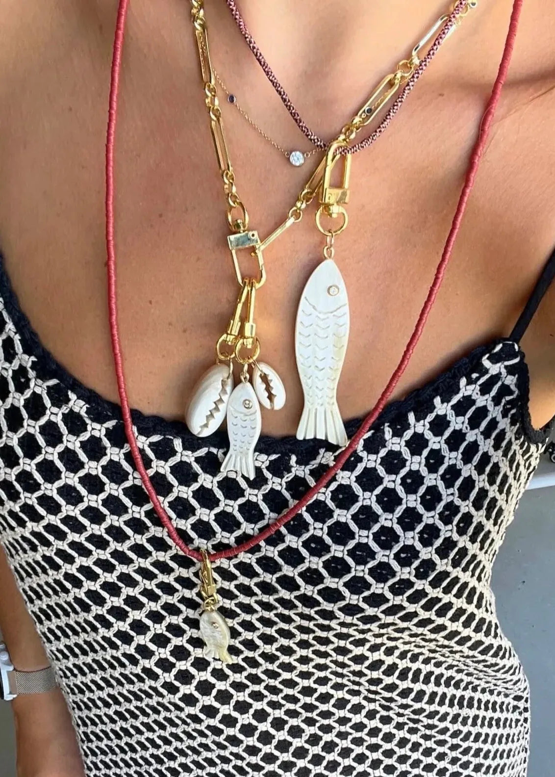 Obumu Necklaces & Pendants Bahari Fish Charm
