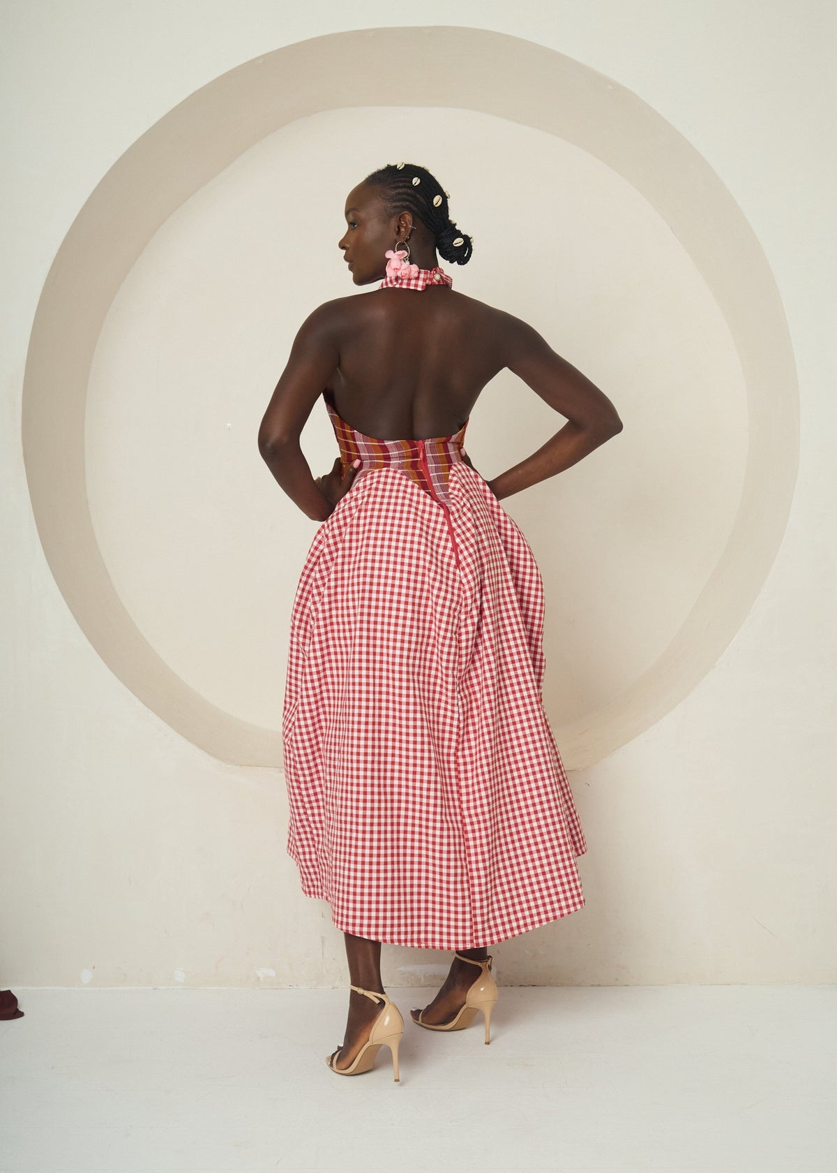 Aladi Dress - Pink - African Fashion by PEM