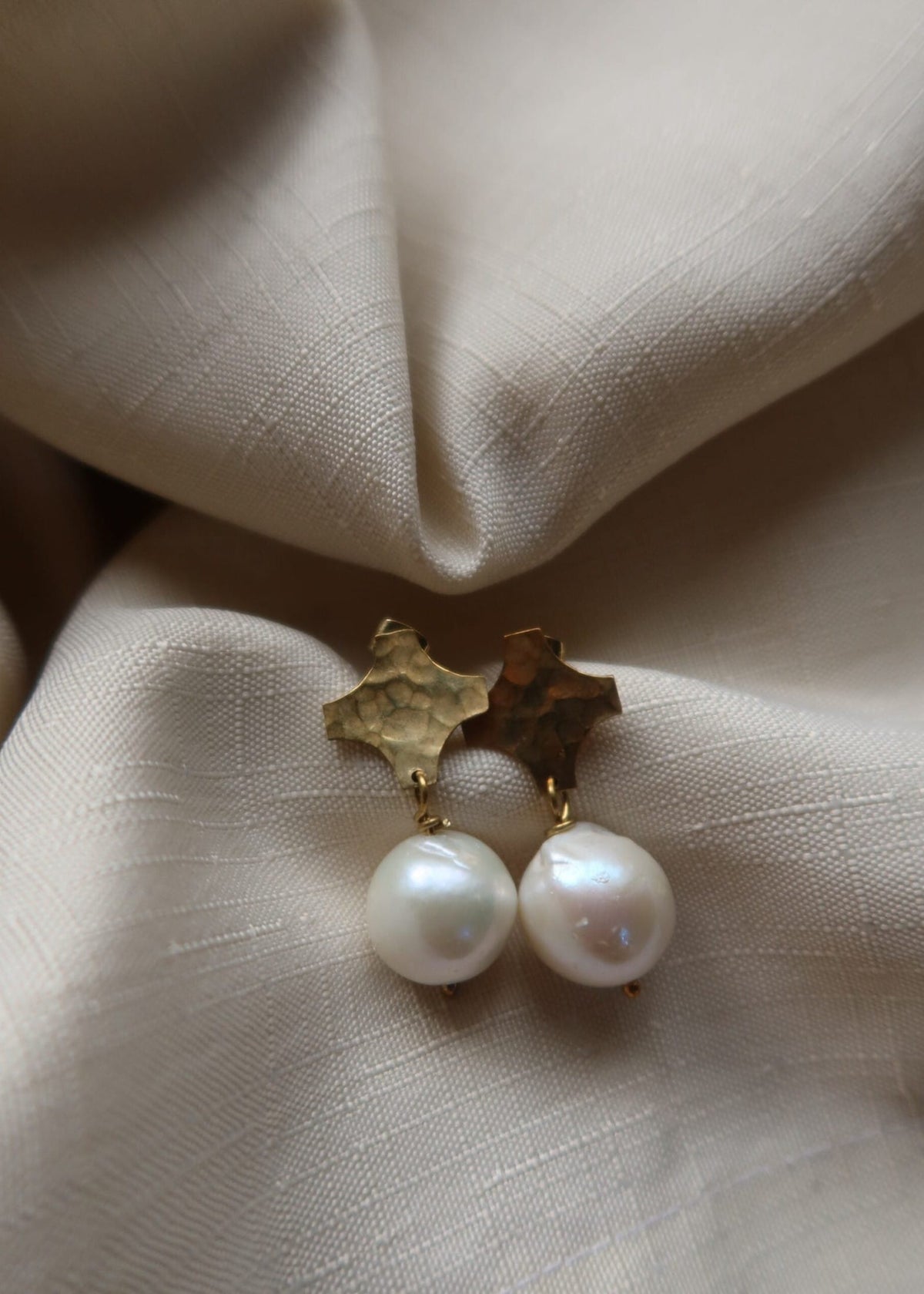 RENIKEJI Earrings Gold Breeze Pearl Drop Earrings