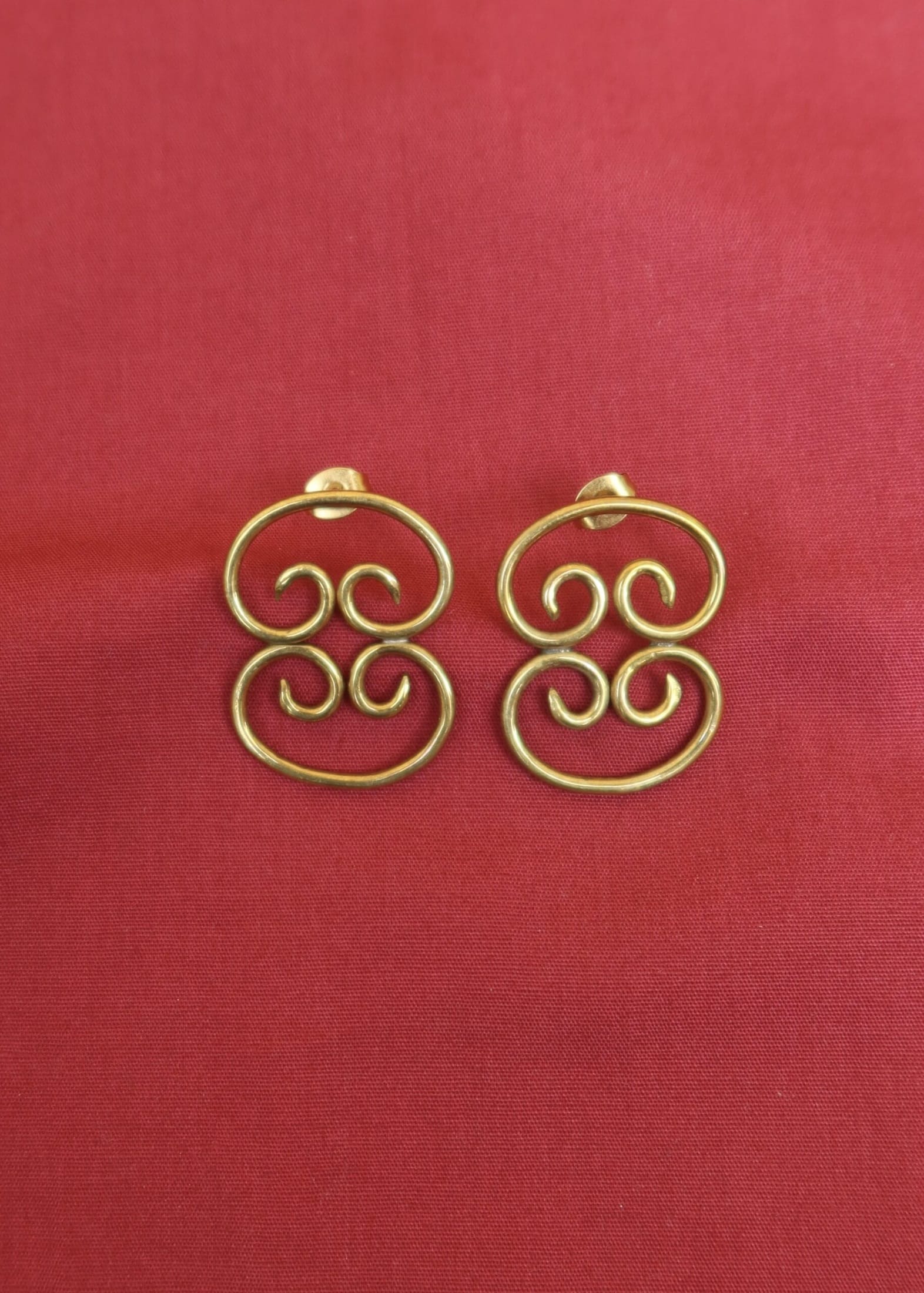 RENIKEJI Earrings Gold Ikeja Motif Earrings