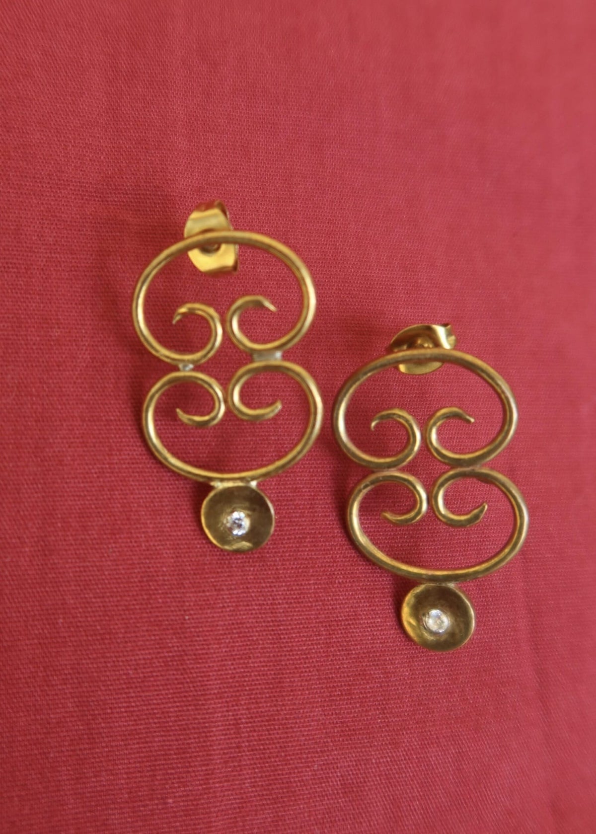 RENIKEJI Earrings Gold Oregun Gold Plated Earrings