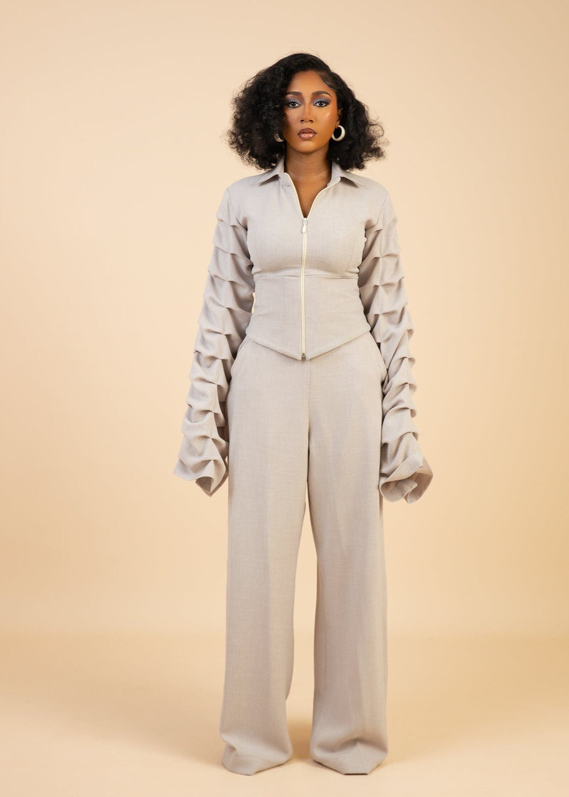 Ruks à la mode Co-Ord Set Beige / 6 Elsa Set