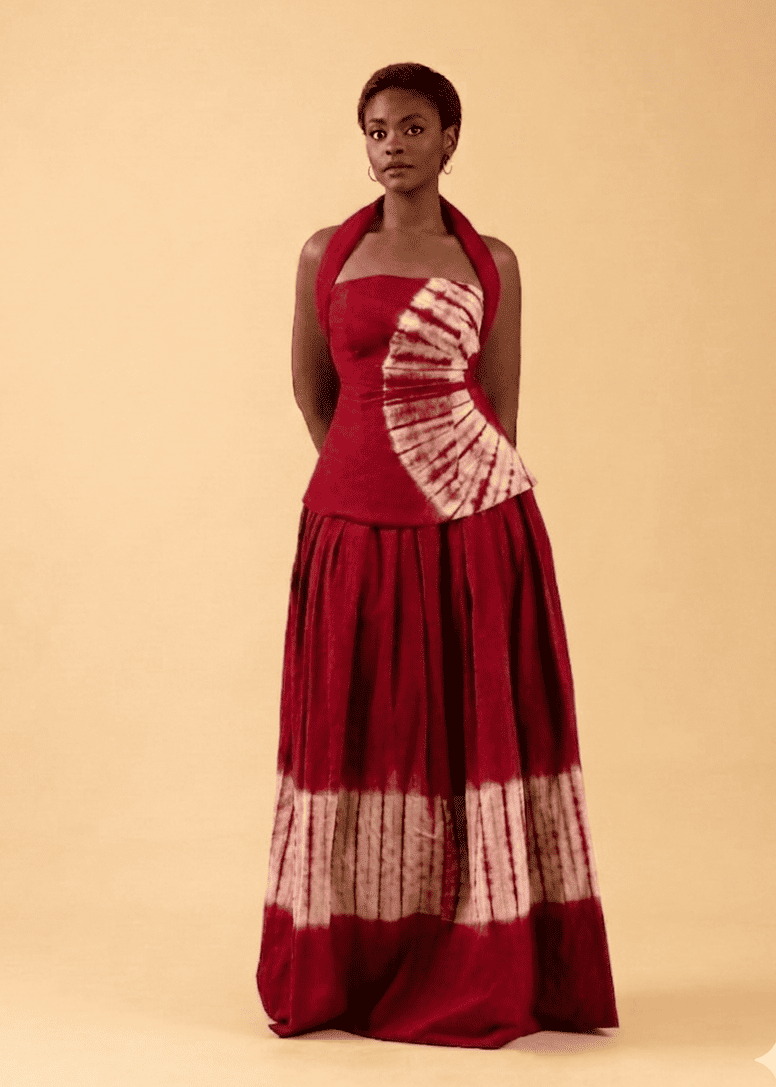 Ruks á la mode Co-ord Sets & Matching Sets Red / 6 / Petite Rinni Halter Neck Top & Maxi Skirt