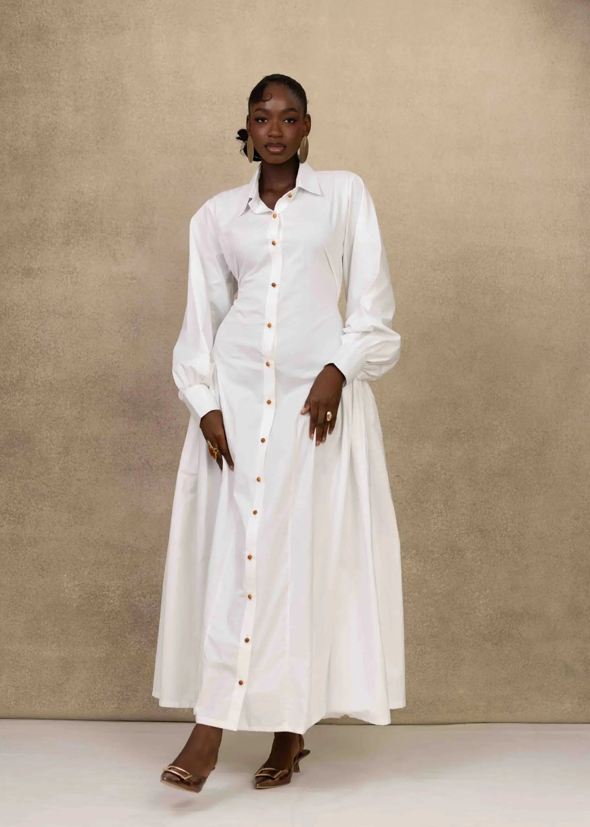 Ruks á la mode Dress Mariyah Puff Sleeves Dress