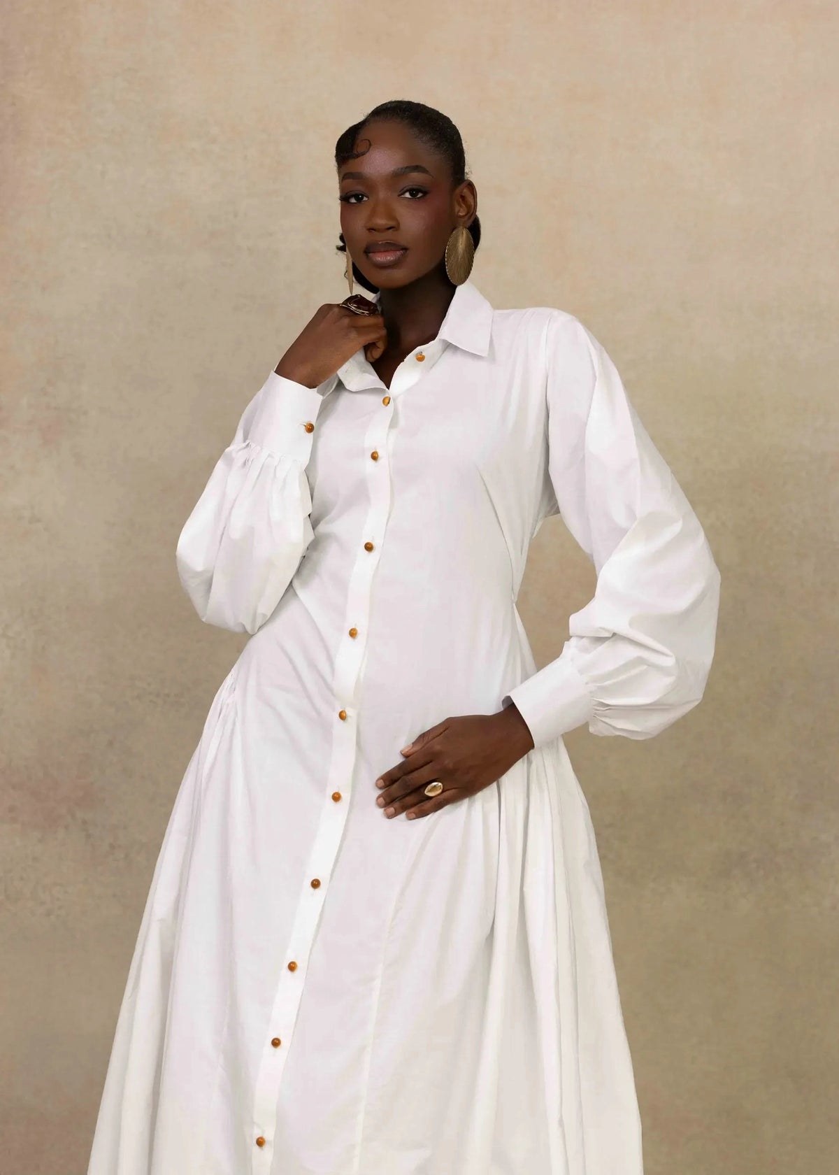 Ruks á la mode Dress Mariyah Puff Sleeves Dress