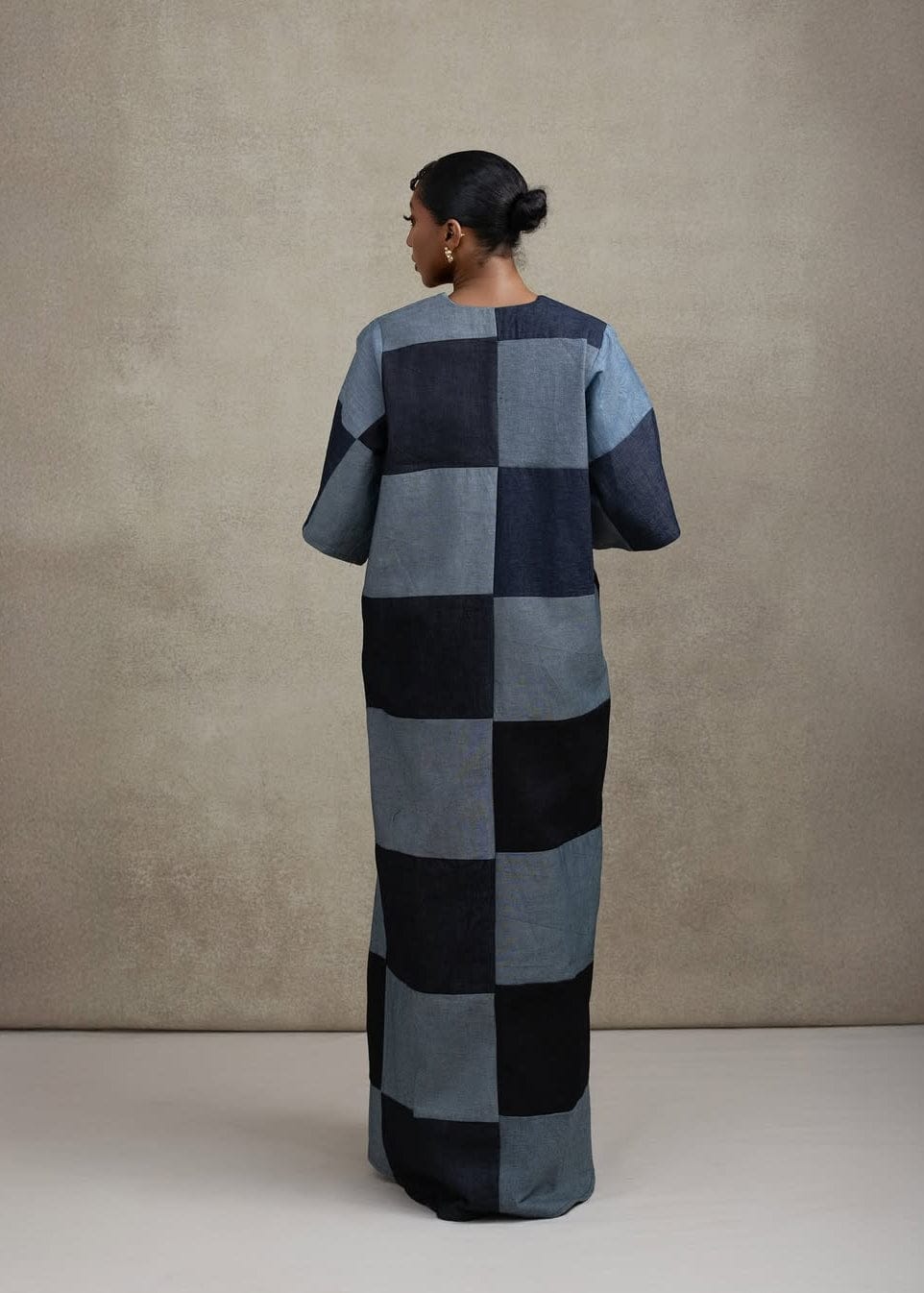 Ruks à la mode Dress Patch Denim Maxi Dress