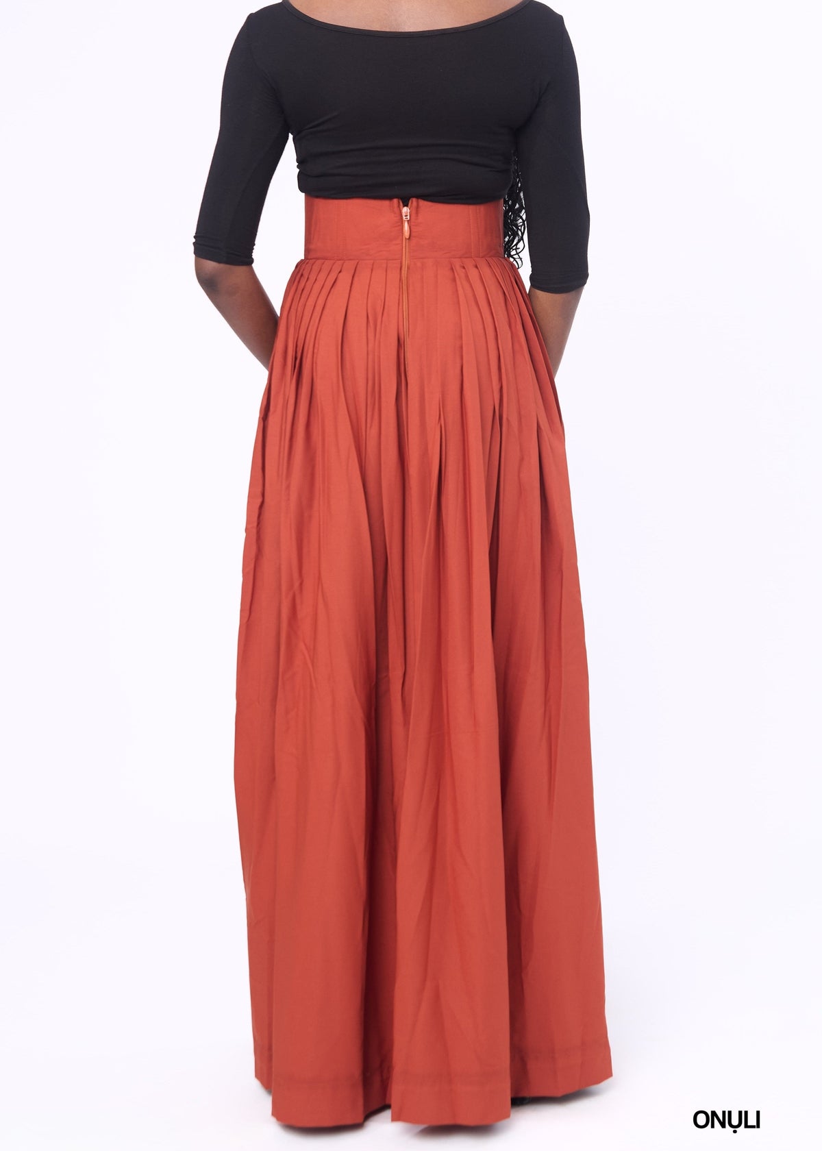 Ella Corset Pants - Burnt Orange, Red, Black, Green - Crepe - African Fashion by Ruks á la mode
