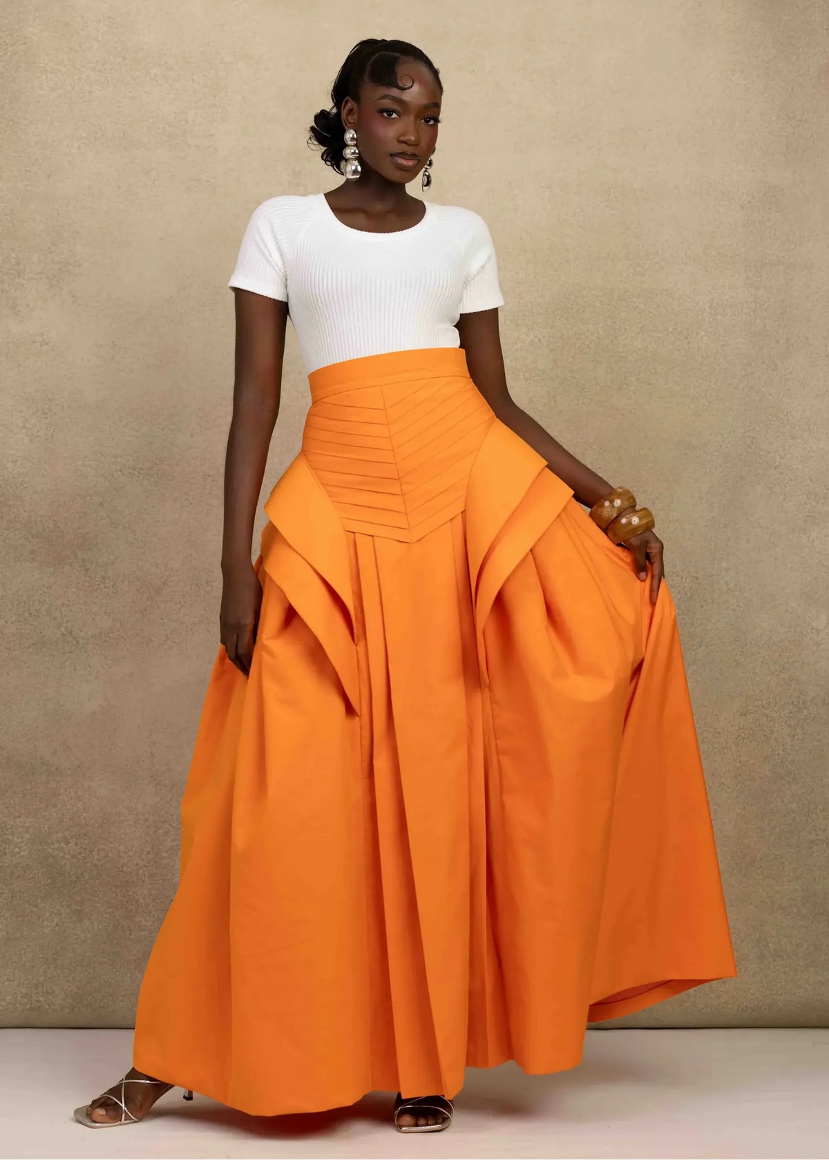 Ruks á la mode Skirt Orange Samira Skirt