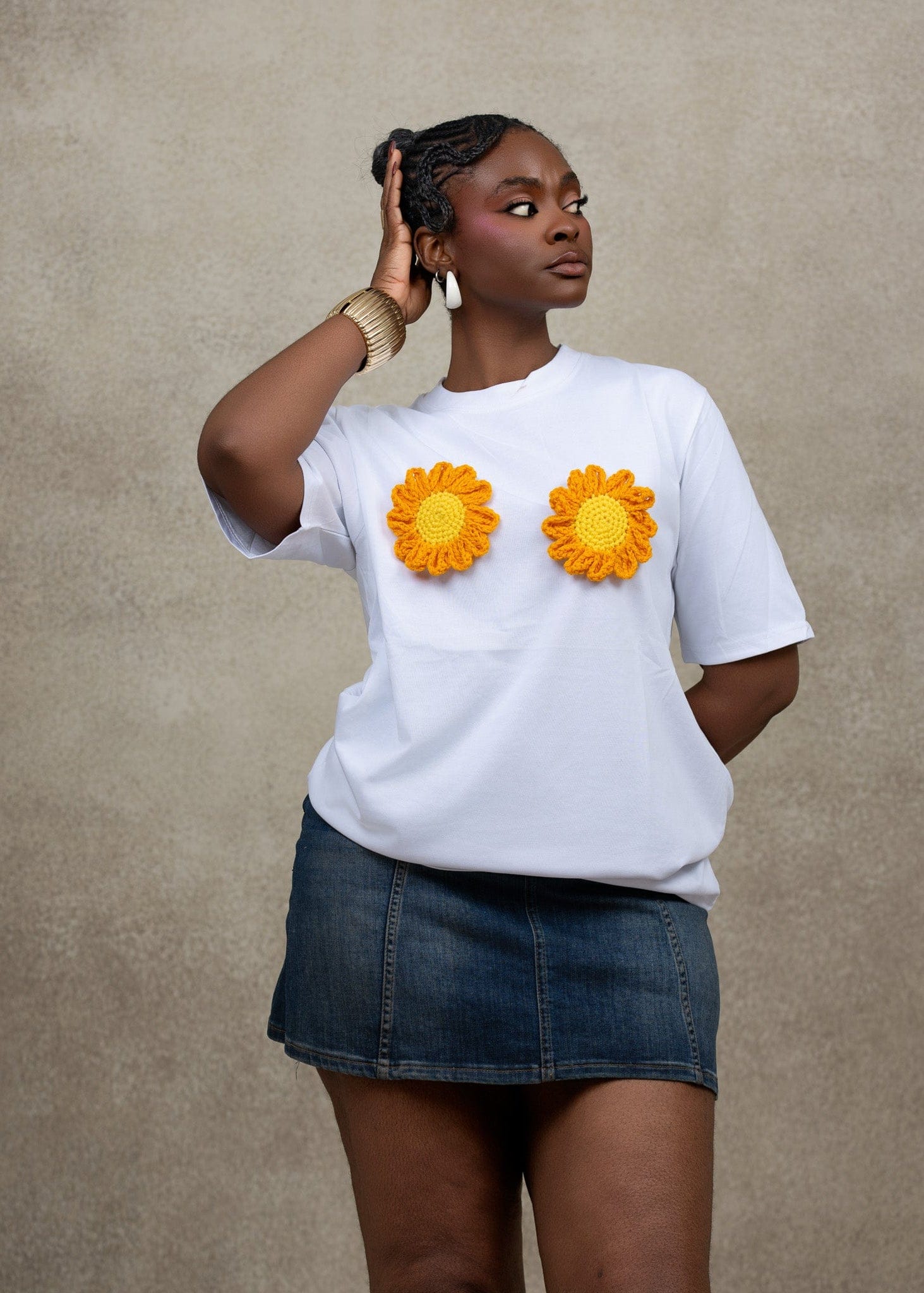 Ruks á la mode Tops Sunflower T-shirt