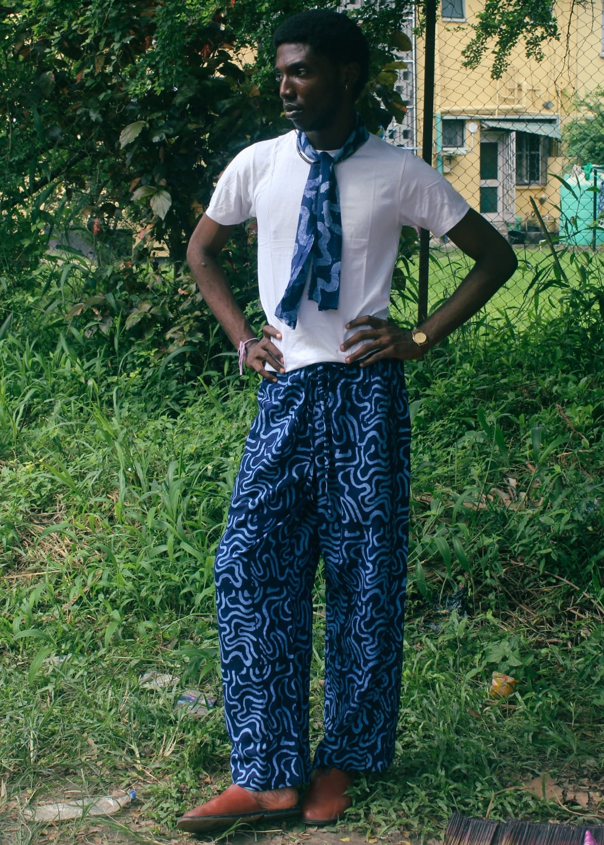 Seun'dele Trousers & Jeans Tides of Love Pant in Blue