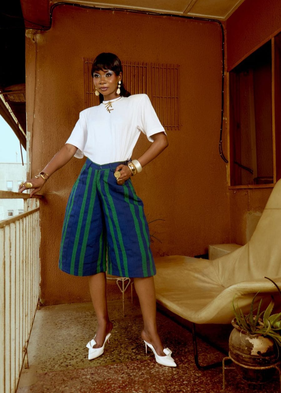 SISÈ Short Aso Oke Uniform Shorts