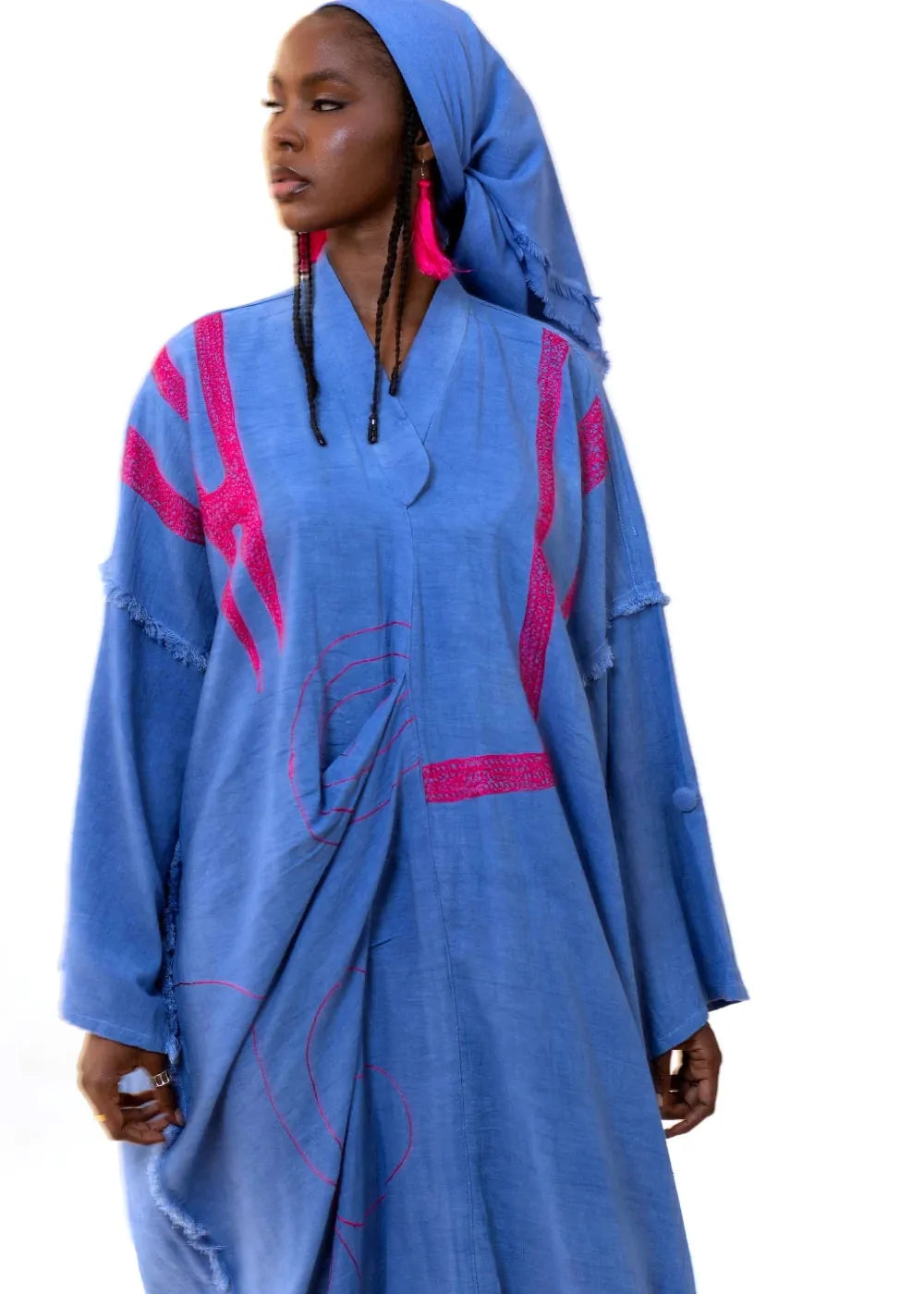 Sultana Bubus & Kaftans Bougainvillea kaftan