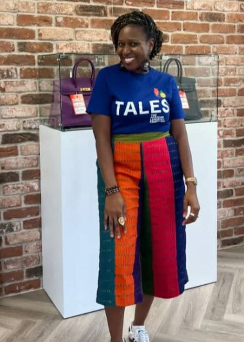 The Budding Blue Pants Aworewa Asooke Pant