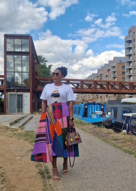 The Budding Blue Skirts Agbeke Skirt