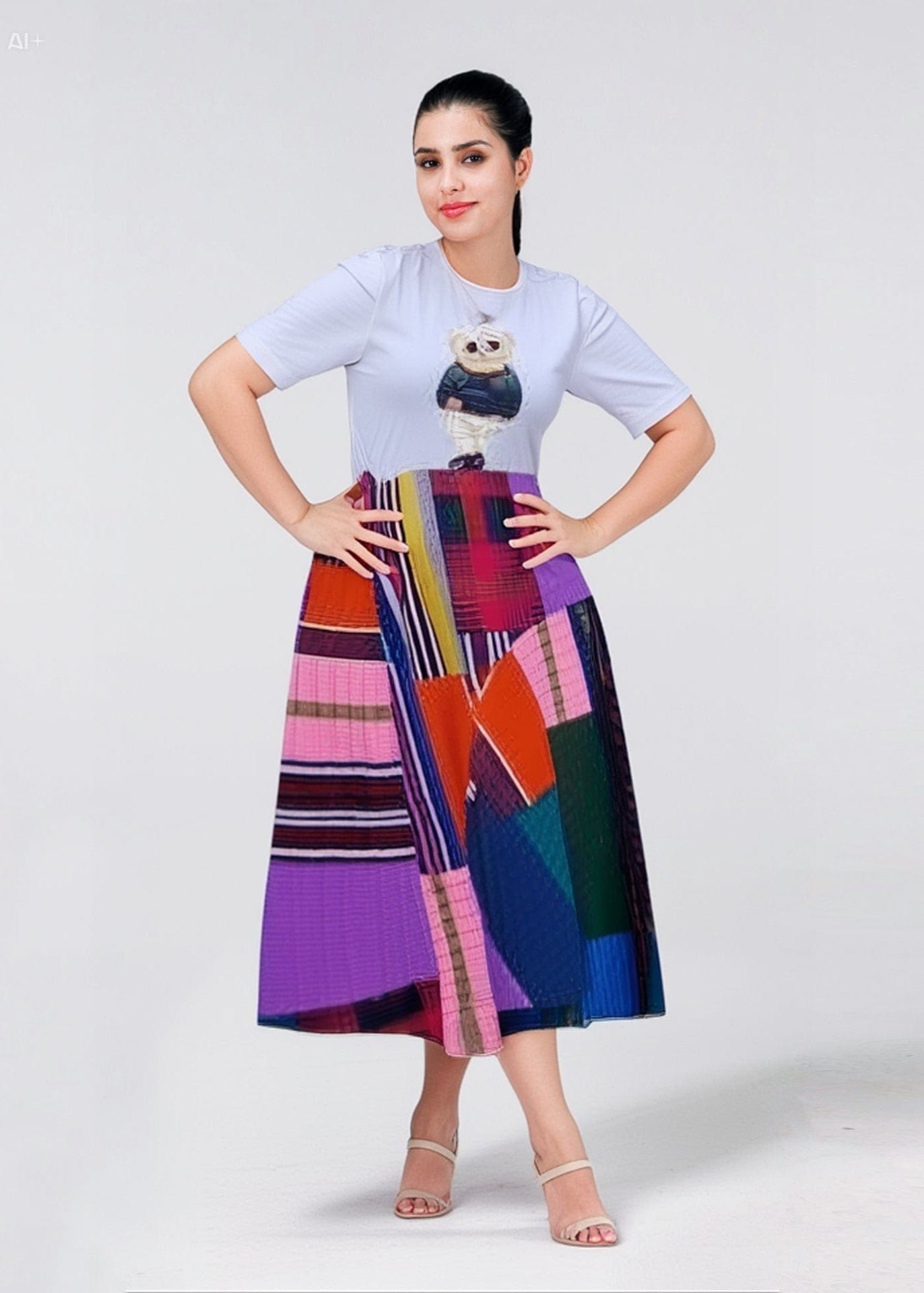 The Budding Blue Skirts Agbeke Skirt