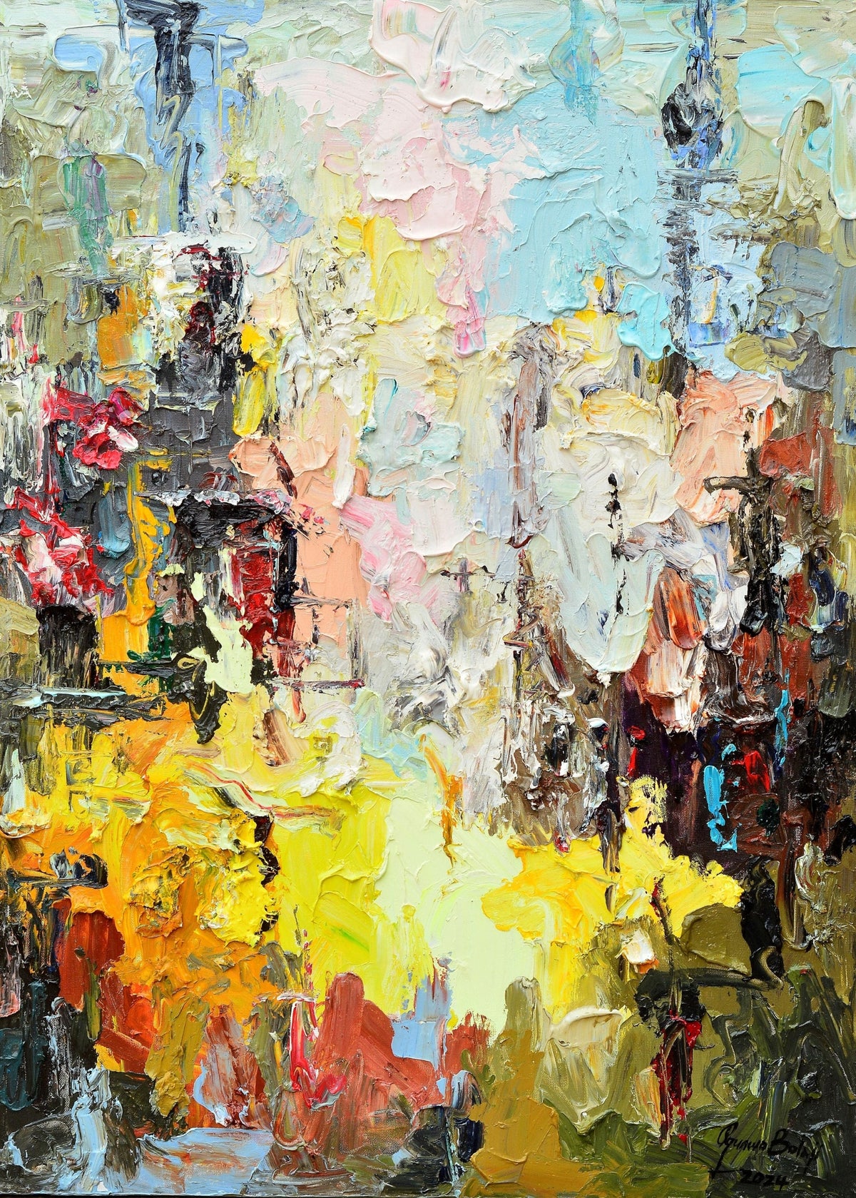 Title: "Upward Way" by Dr Bolaji Ogunwo - Art - African Fashion by The Ojukwu Gallery