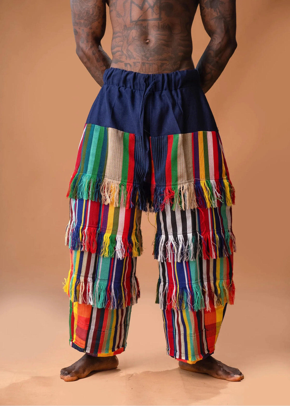 Trax Apparel Pants Aso Oke Shredded Pant