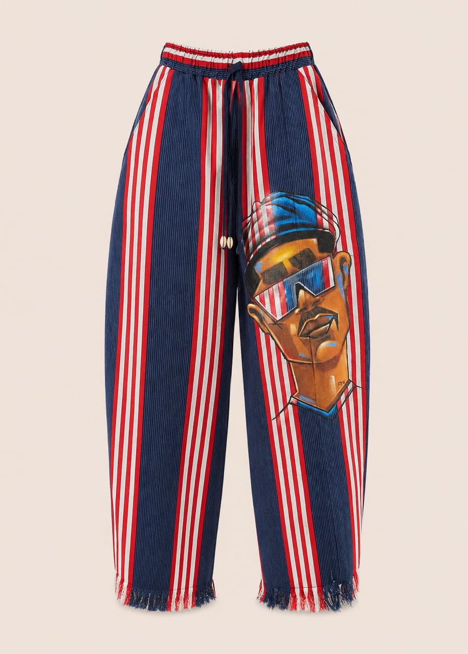 Trax Apparel Pants Pink / S Trax Handpainted Barrel Pants - Yellow