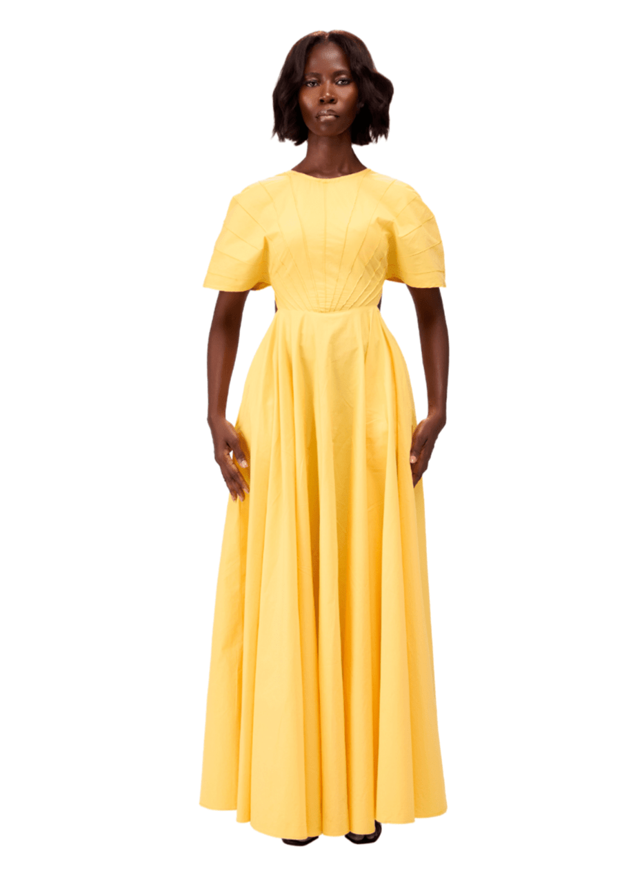 Vexxels Dress Yellow / 8 Oye Maxi Dress