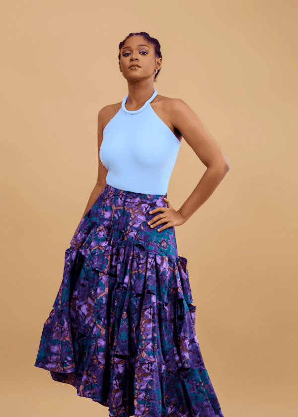 Vexxels Skirts Purple / S Zini Batik Skirt