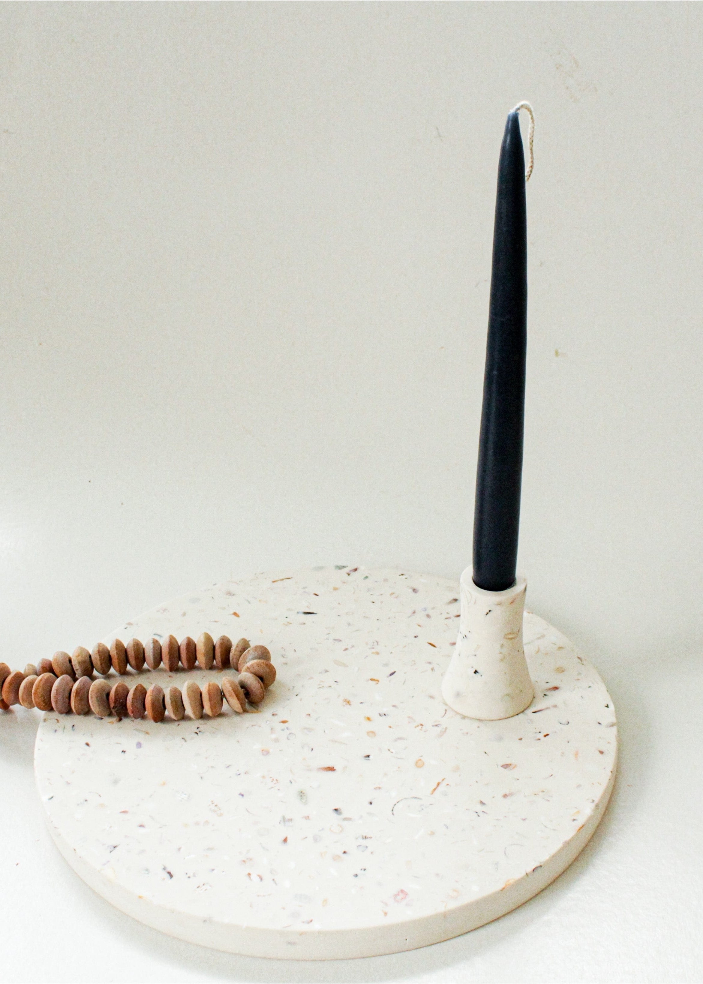 Zoa Collective Home Accessories Beige Candle Holder