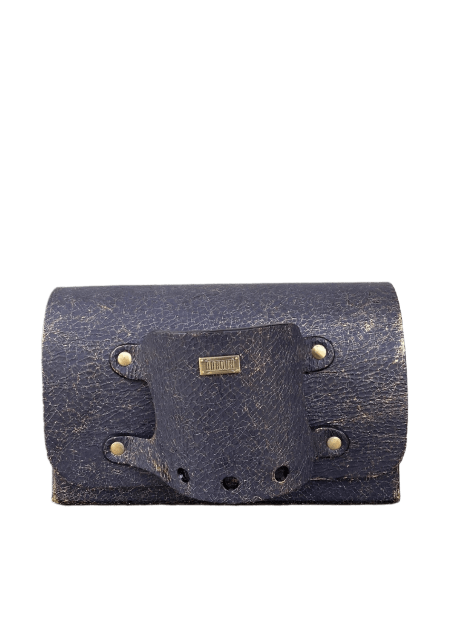Aaboux Bags Black Jaré Black & Gold Crackled Print Leather