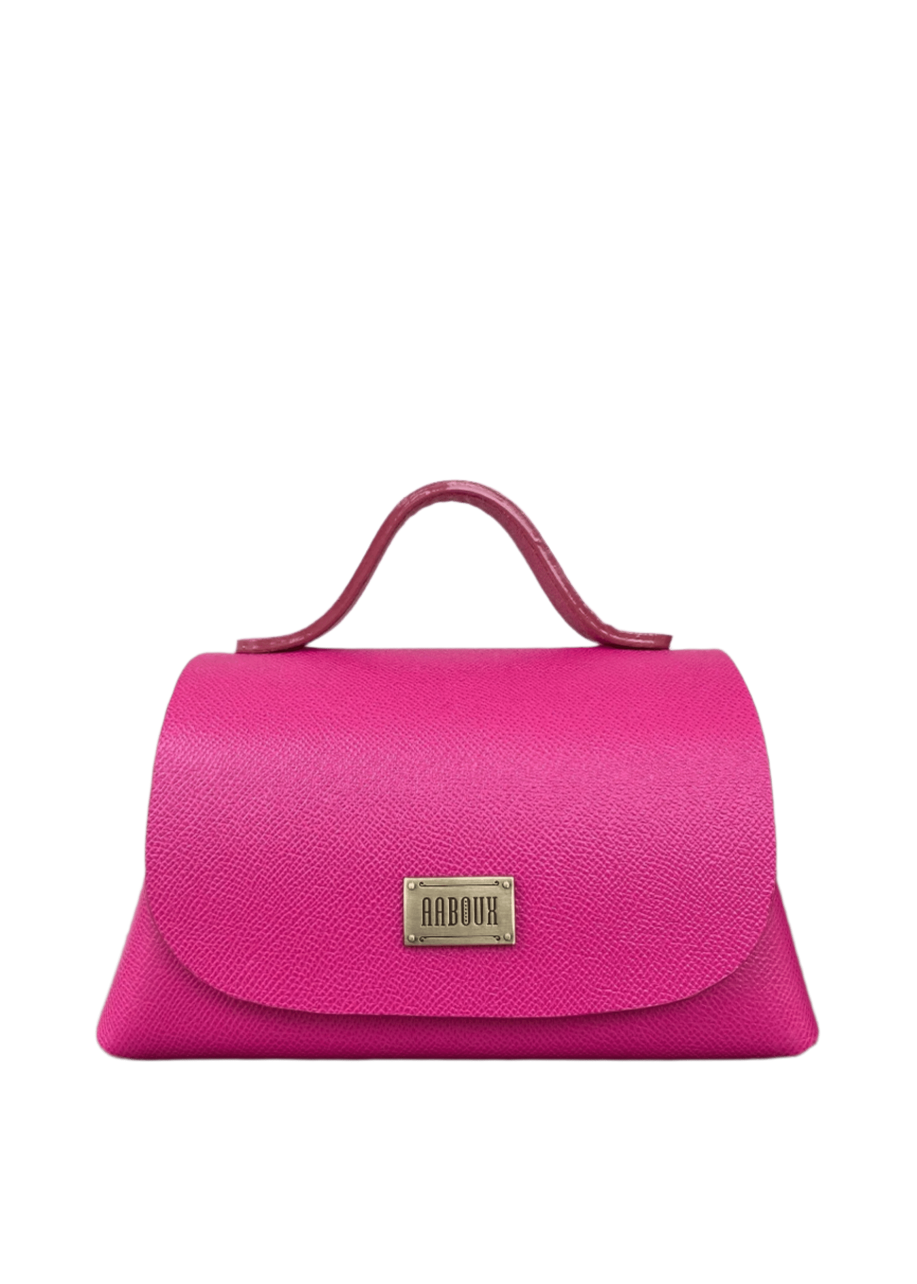 Aaboux Bags Pink Mira XO Hot Pink Saffiano Print Leather