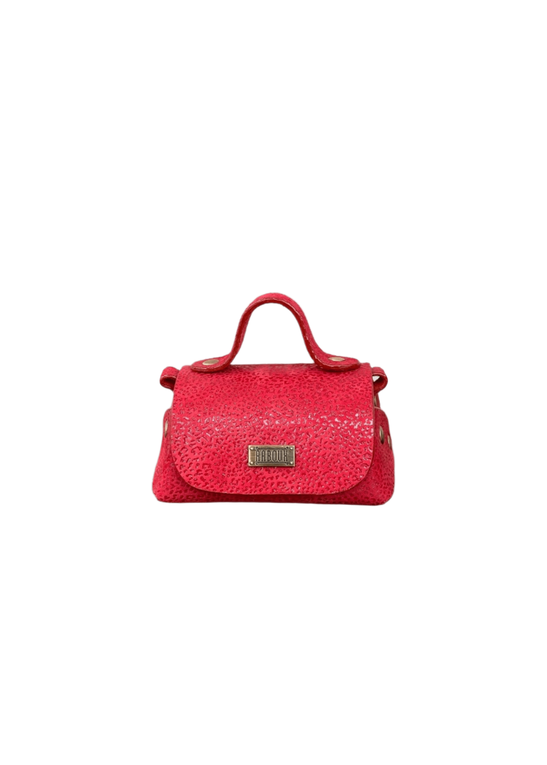 Aaboux Bags Red Kach Micro Red Cheetah Print