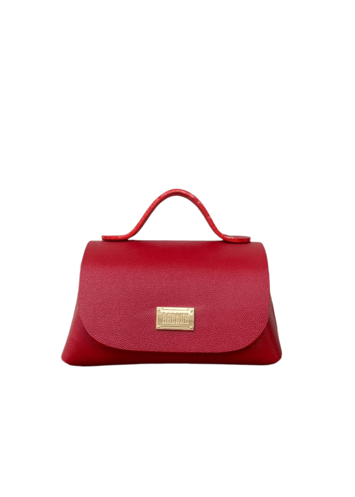 Mira Red Stingray Print Leather - Bags - African Fashion by Aaboux