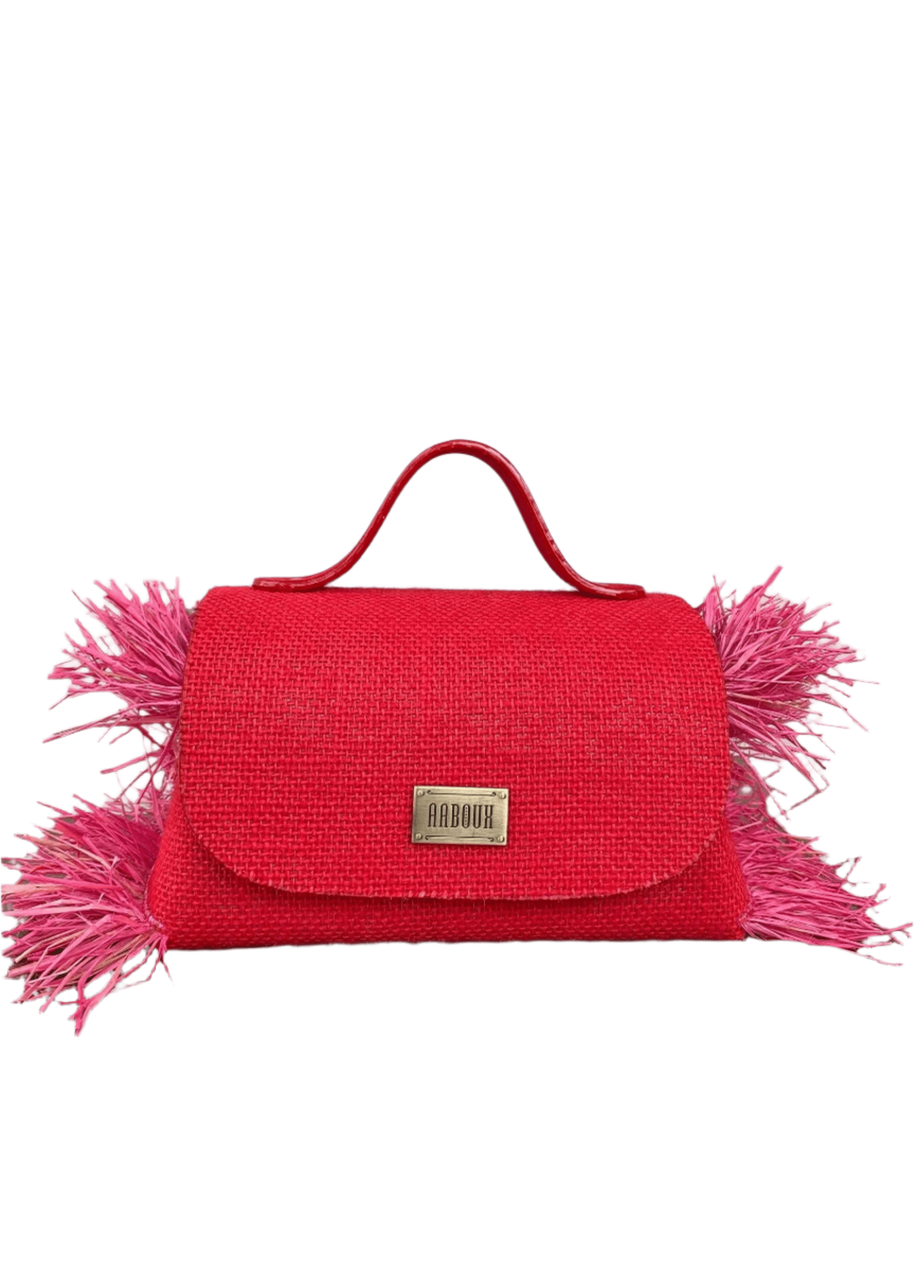 Aaboux Bags Red Mira XO Red Jute with Side Raffia