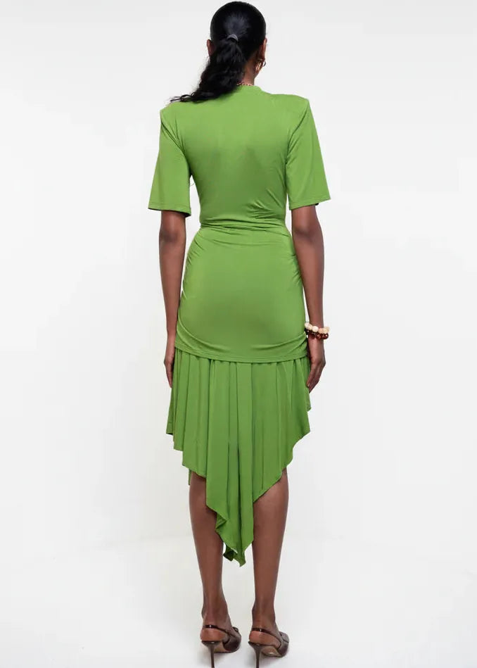 Aluka Dress Acacia Green Dress