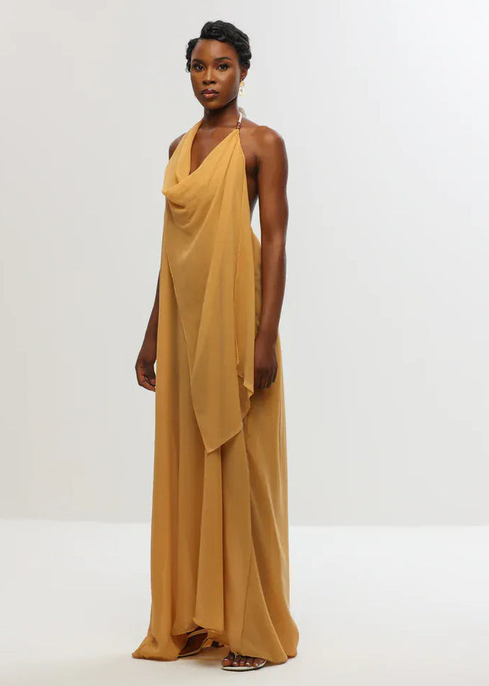 Aluka Dress Yellow / XS Tandoori Maxi Dress