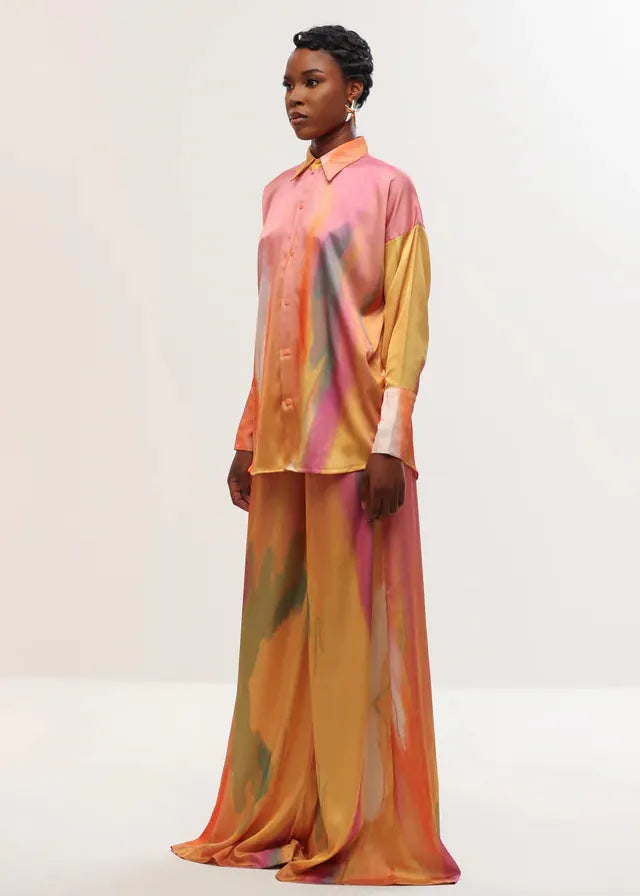 Aluka Pants Imade Wide-Leg Satin Pants