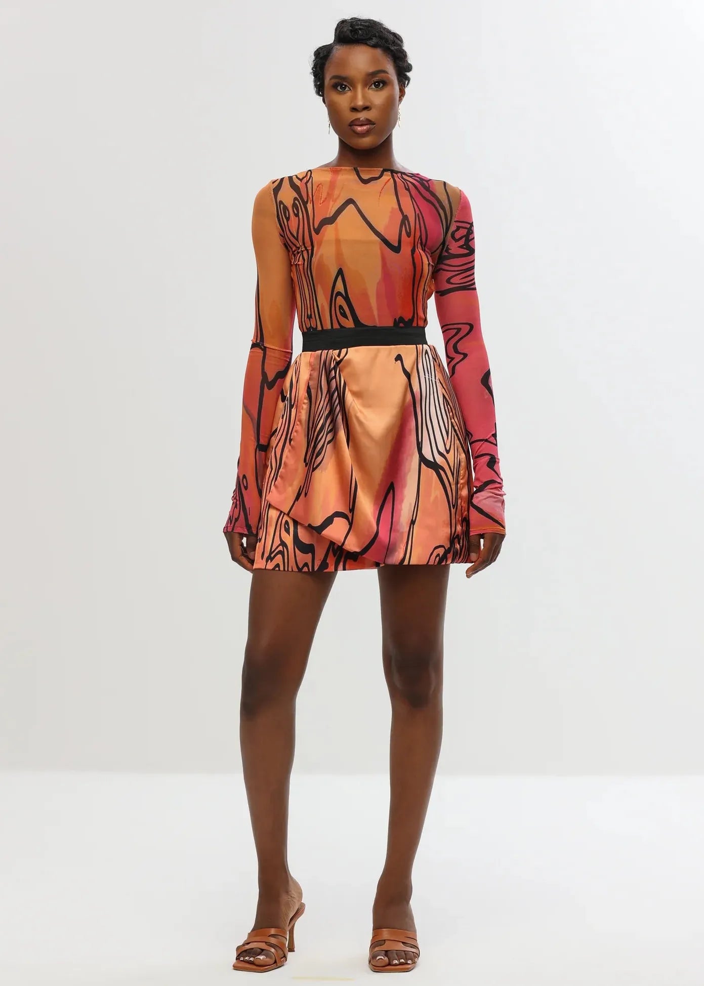 Aluka Tops Ifa Mesh Top