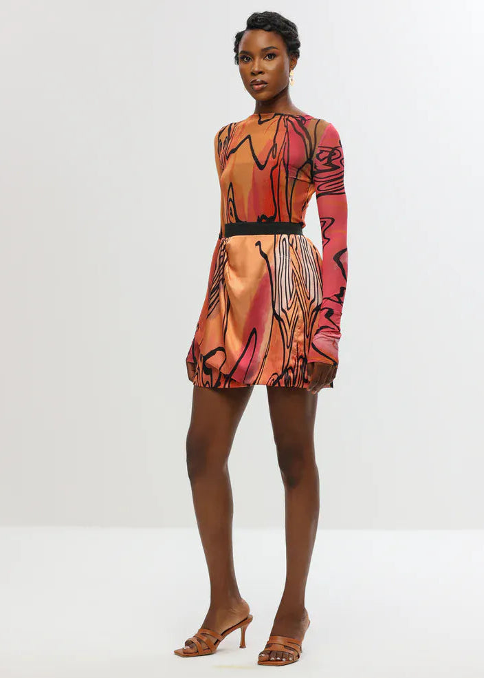 Aluka Tops Ifa Mesh Top