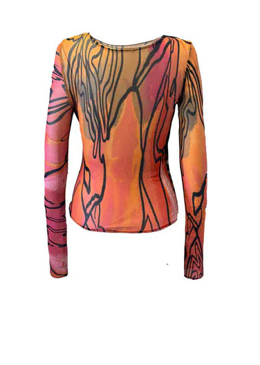 Aluka Tops Ifa Mesh Top