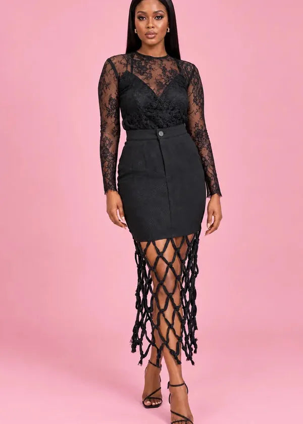 Andrew Tabitha Skirts Knot Detail Skirt