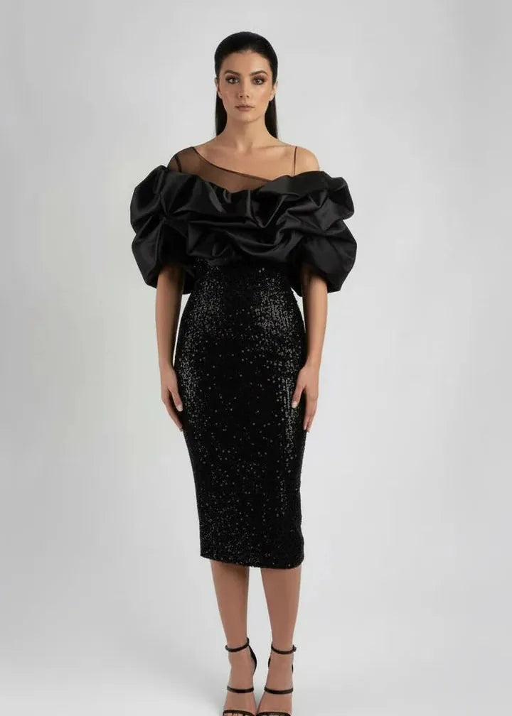 Anitabel Dresses Puffed Off Shoulder Dress