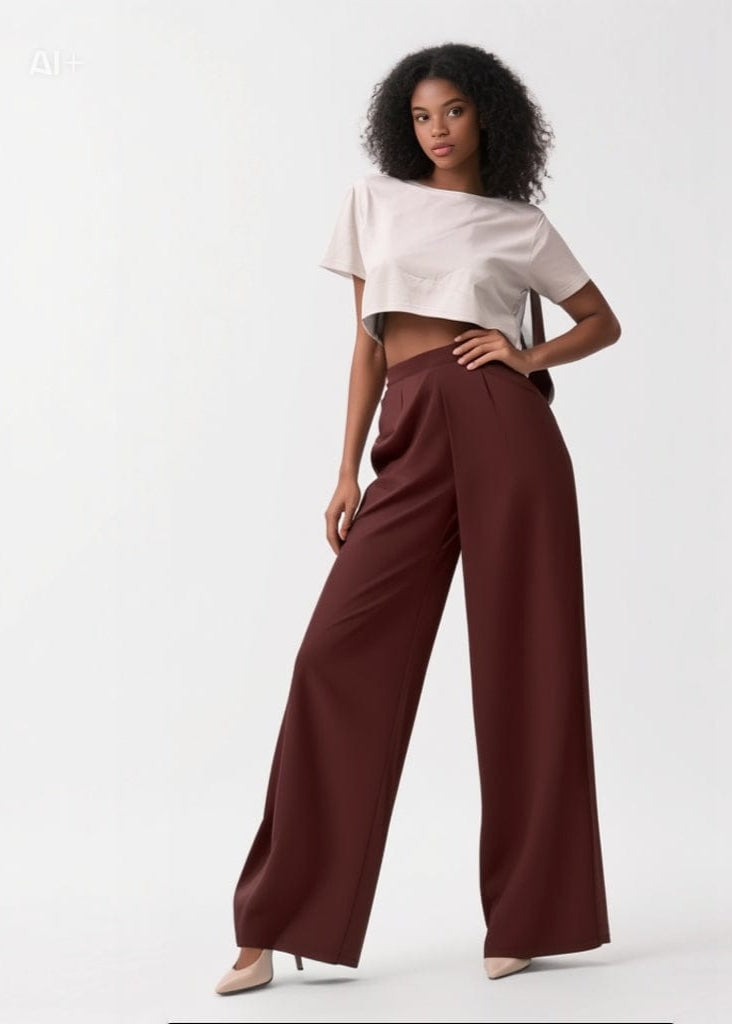 AWÉK Tops Sisi Remi Linen Blend Crop Top