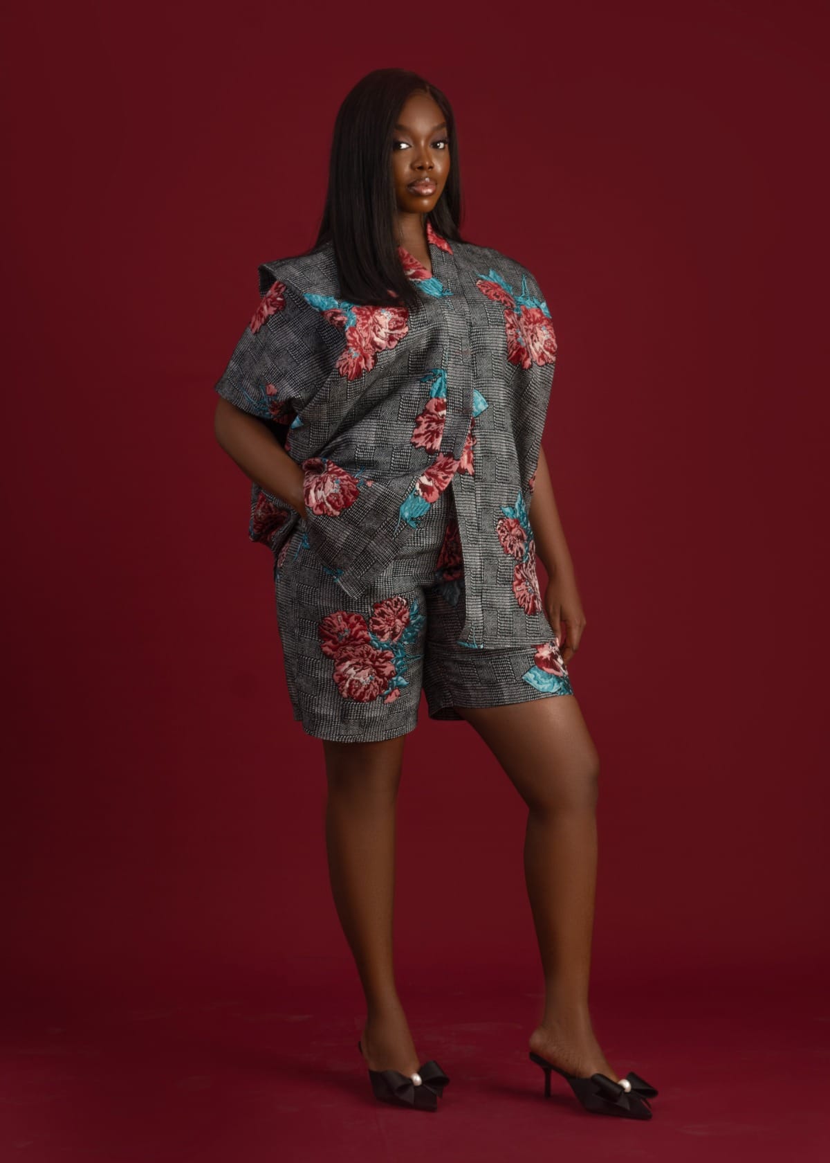 AyoJayne Lagos Co-ord Sets & Matching Sets Brocade short set