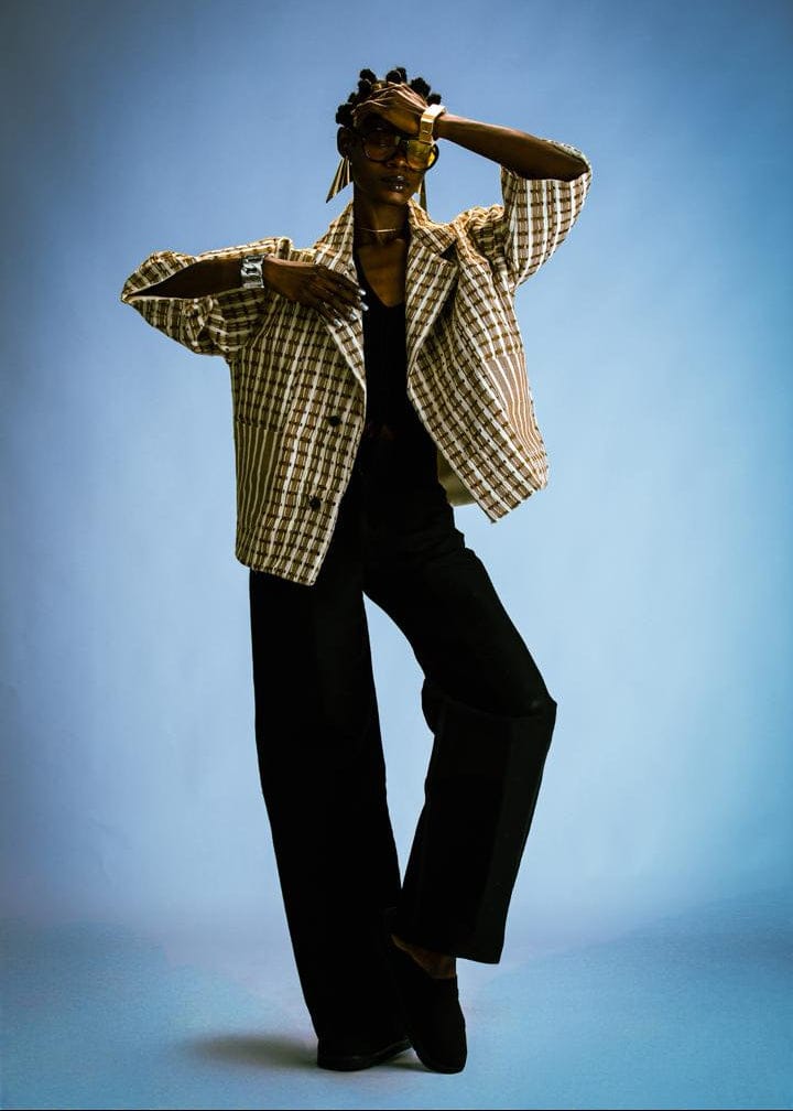 Bluprnt Jackets & Coats Sandstone Aso Oke Jacket