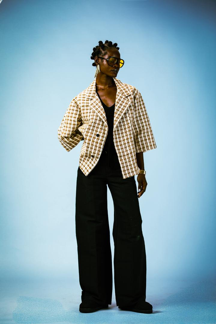 Bluprnt Jackets & Coats Sandstone Aso Oke Jacket