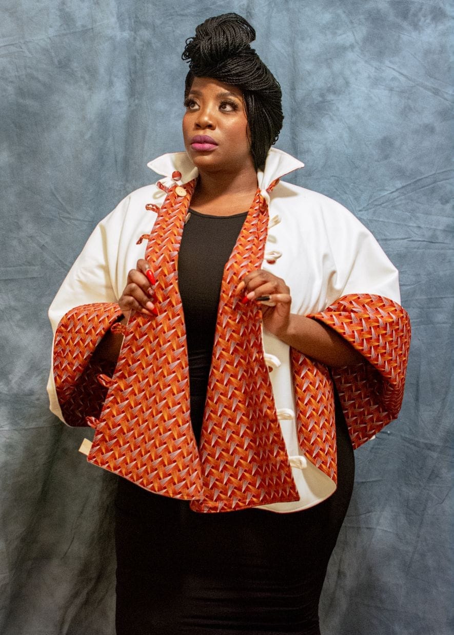 Bola Nangabe Coat One size / Cream Reversible Khawa Cape - Cream