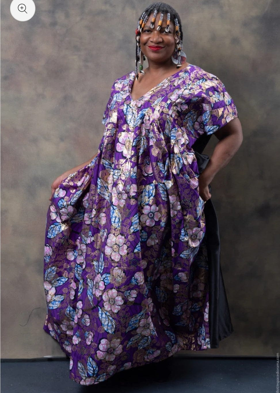 Bola Nangabe Dress The Royal Bloom Reversible Kaftan