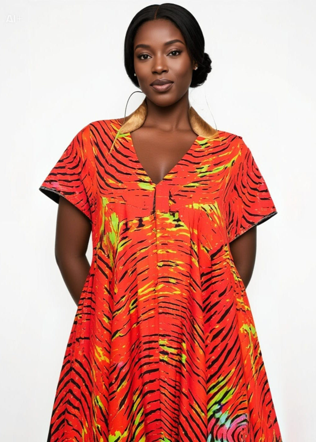 Bola Nangabe Dress The Royal Bloom Reversible Kaftan