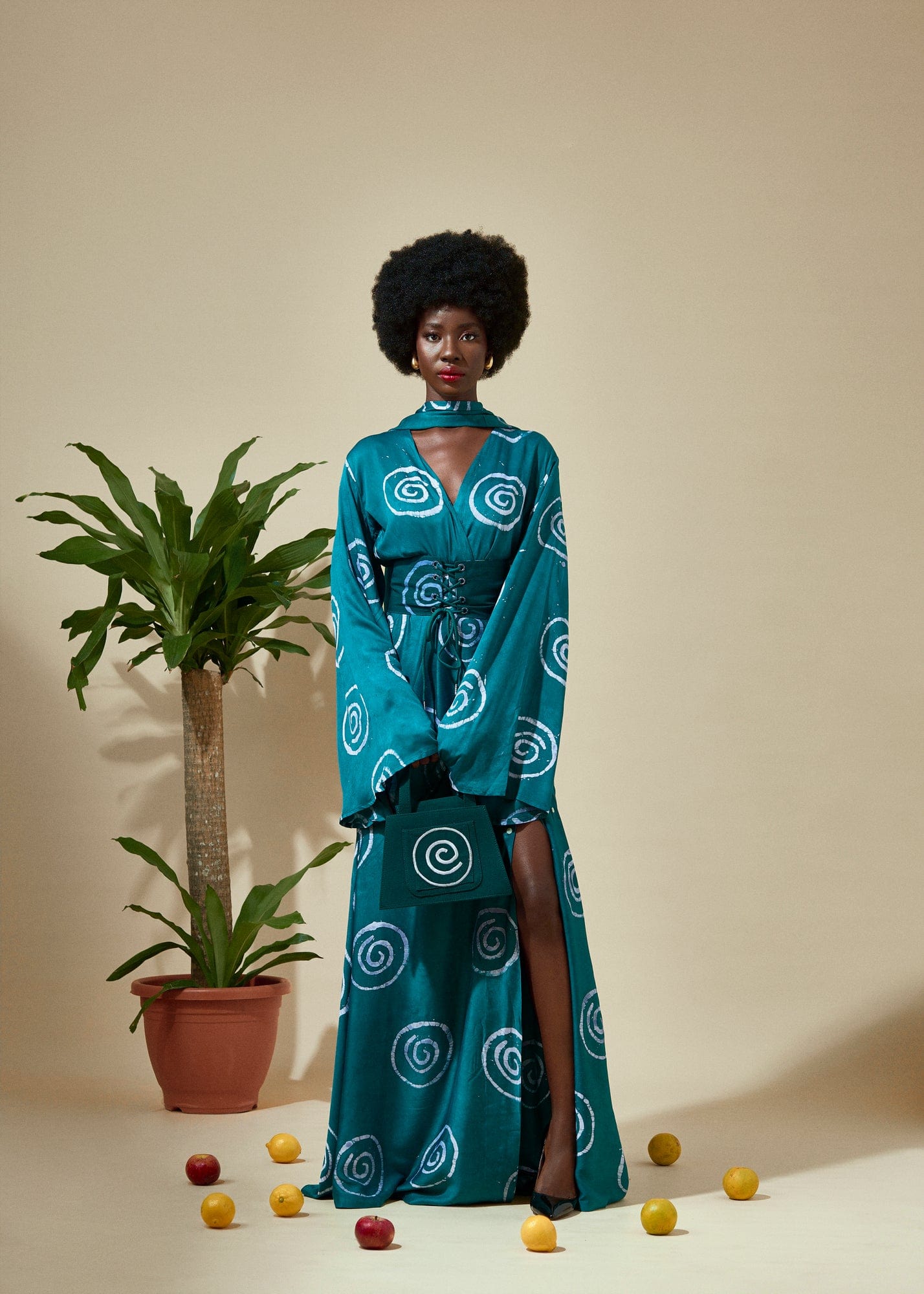 Cute-Saint Dress Omu Silk Dress