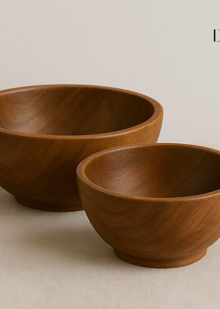 Diadota Home Accessories Brown Jivu Wooden Bowl 10'