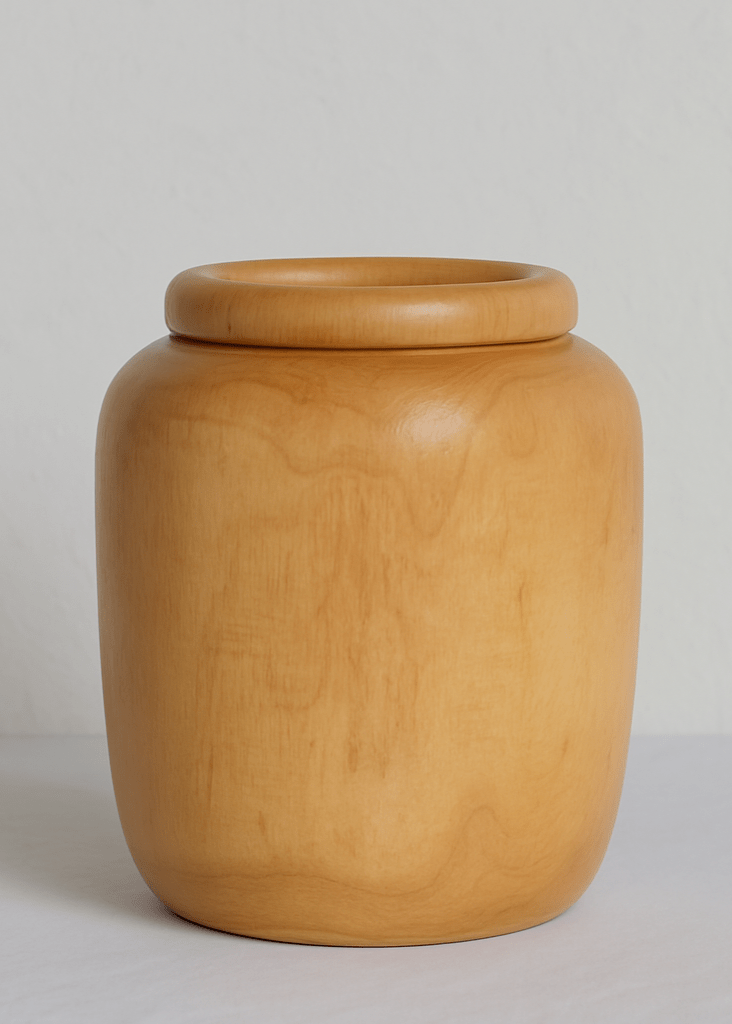 Diadota Home Accessories Brown MILA WOODEN VASE - LARGE