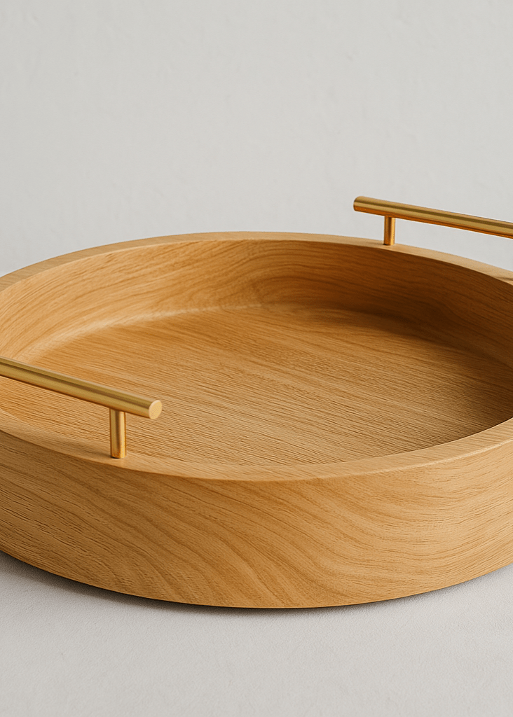 Diadota Home Accessories Brown Zawadi Wooden Tray 16'